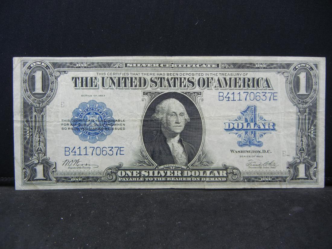 1923 $1 US Silver Certificate. Large Note (1 of 4)