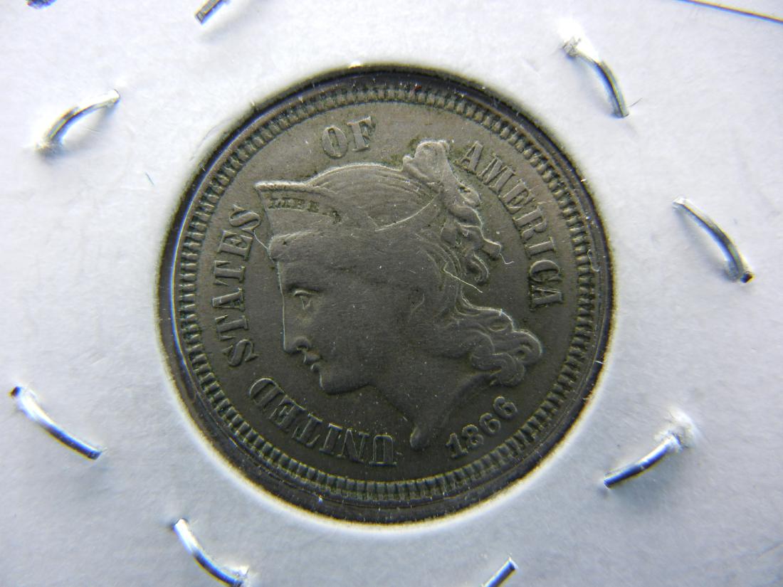 1866 Three Cent Nickel (1 of 4)
