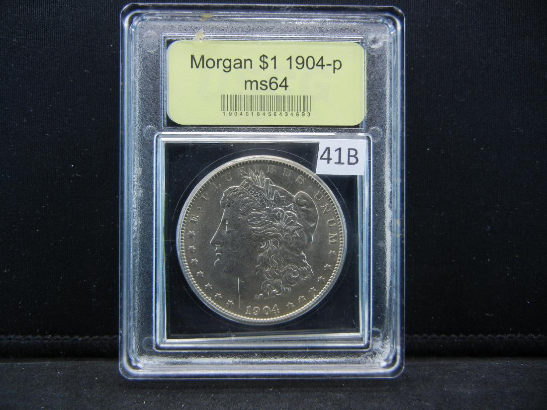 1904 Morgan Silver Dollar. Slabbed MS64 (1 of 4)