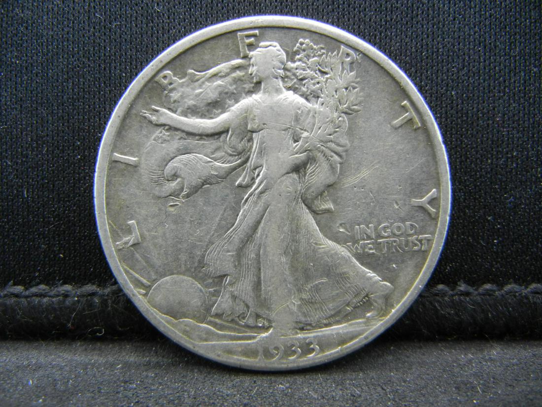 1933-S Walking Liberty Half Dollar VF Better Date (1 of 2)