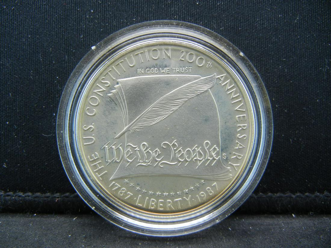 1987 S Constitution Commemorative Silver Dollar Proof (1 of 2)