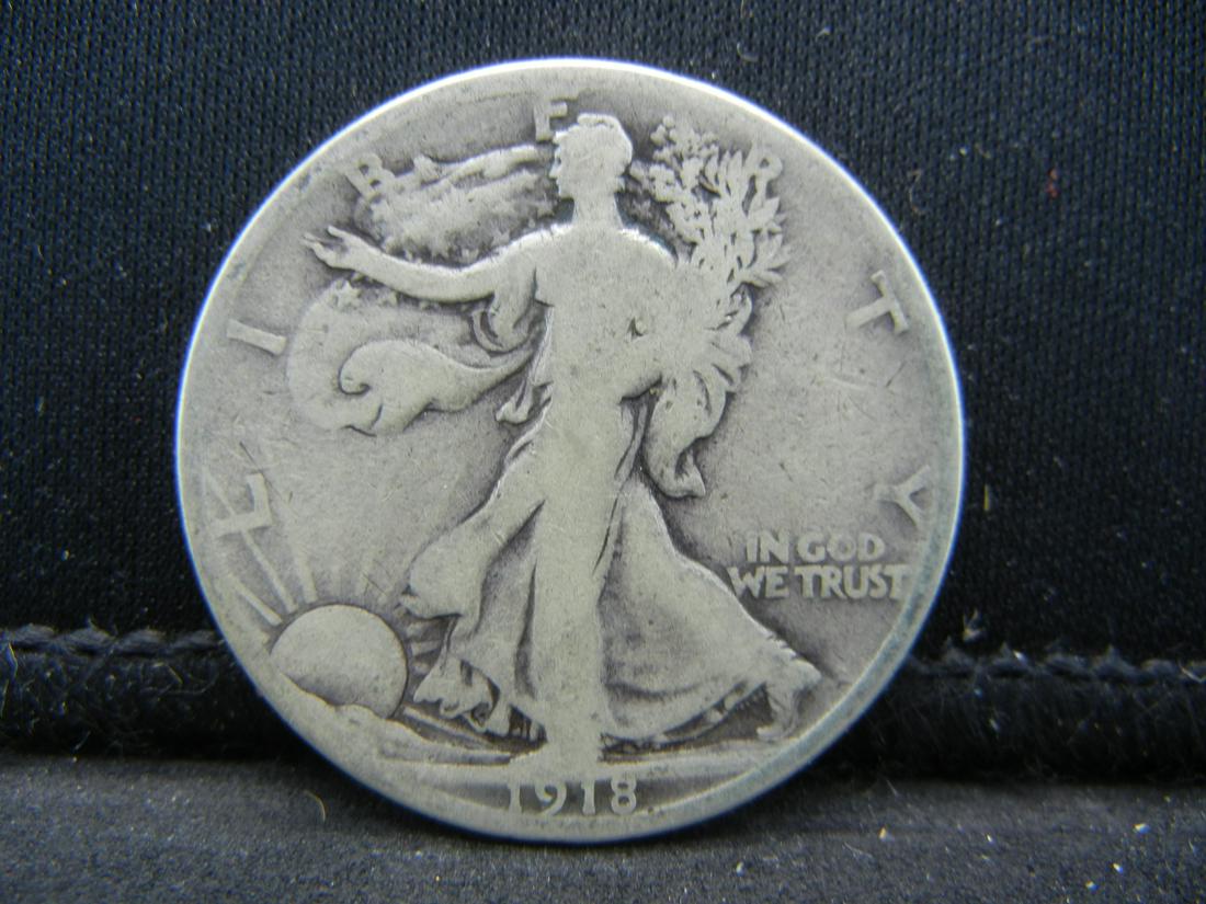 1918-S Walking Liberty Half Dollar G/VG Better Date (1 of 2)