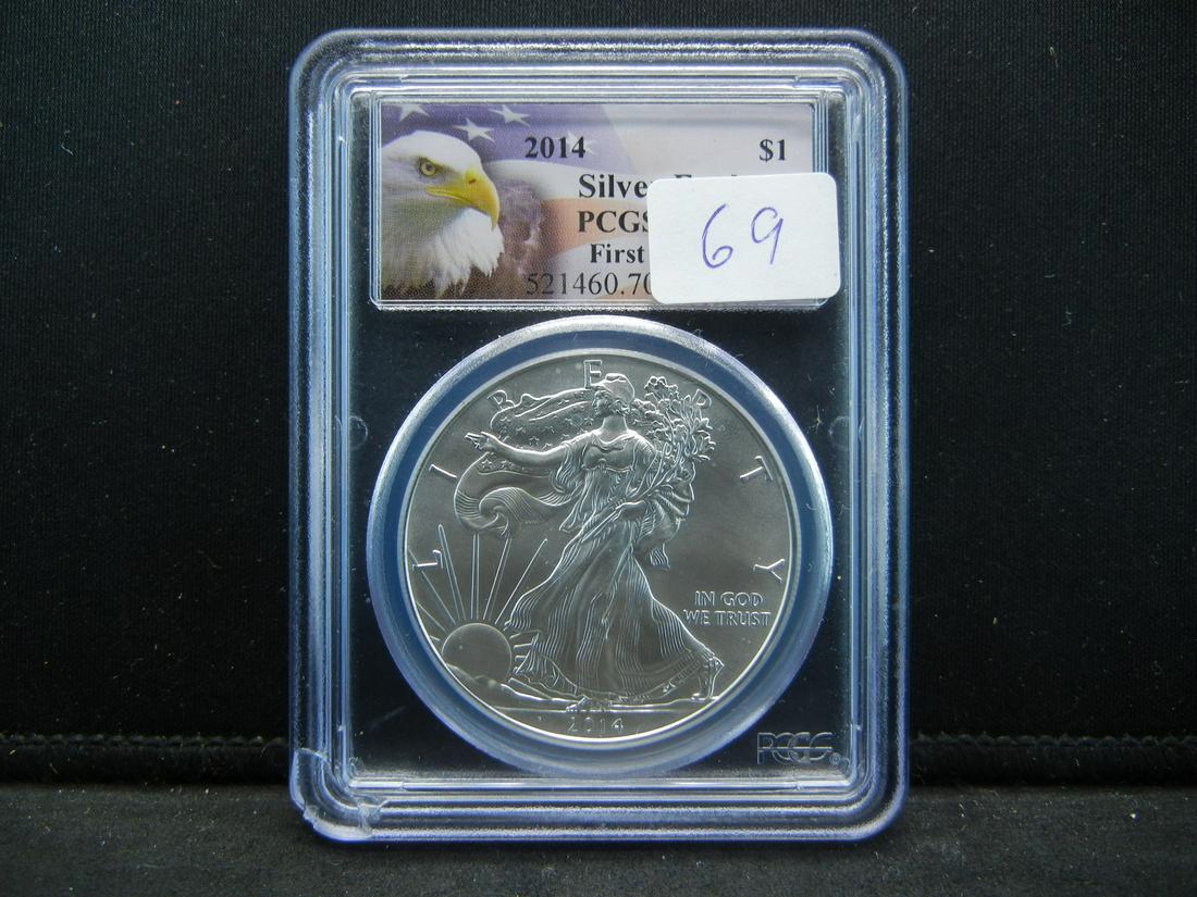 2014 Silver Eagle PCGS MS70 (1 of 4)