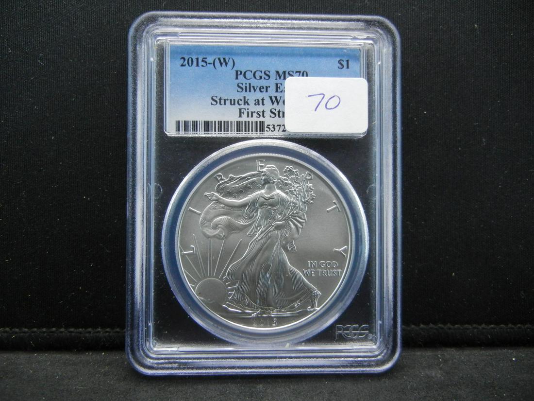 2015-W Silver Eagle PCGS MS70 First Strike (1 of 4)