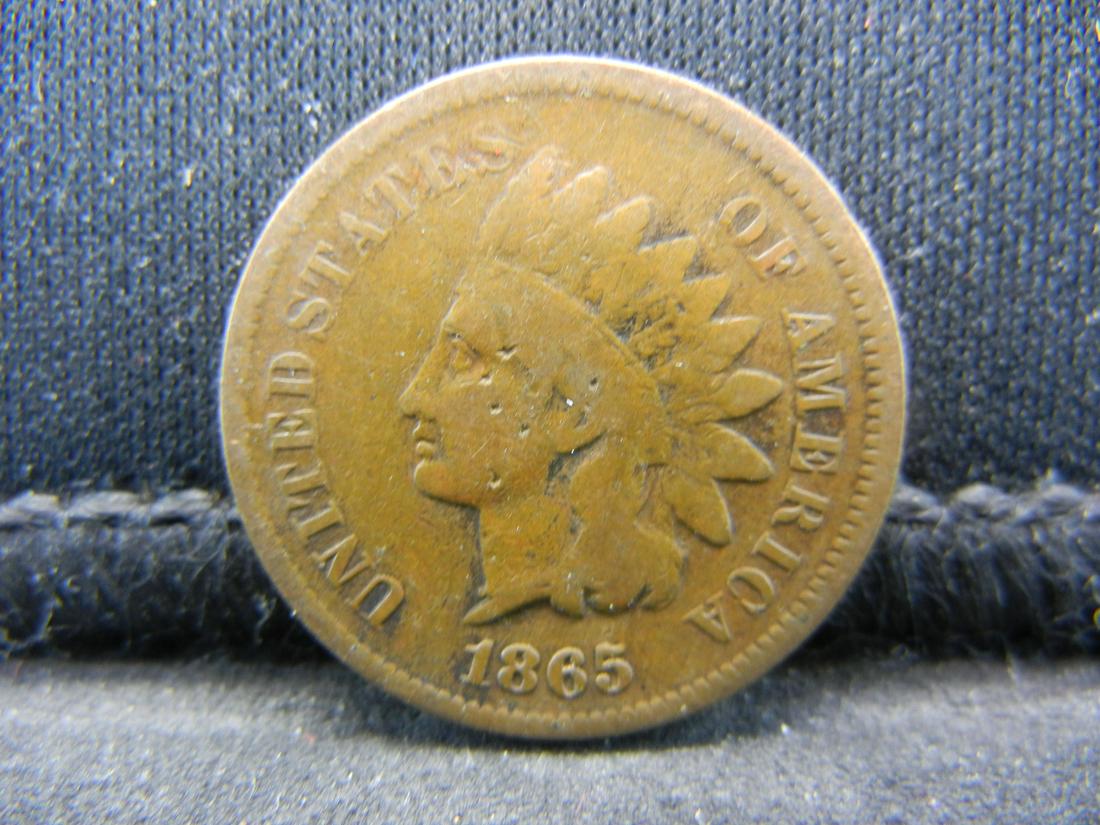 1865 Indian Cent Fine Better Date (1 of 2)