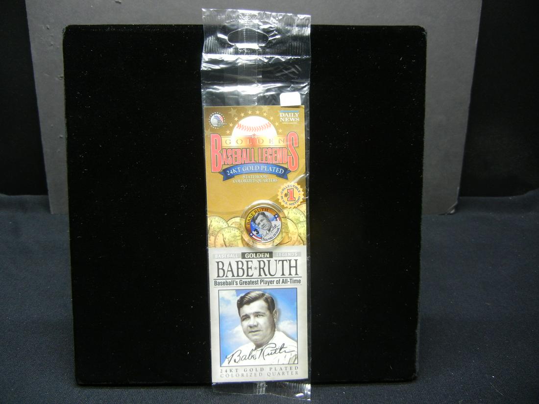 (BASEBALL LEGEND'S/BABE RUTH-1936 HALL OF FAME, 24 K (1 of 3)