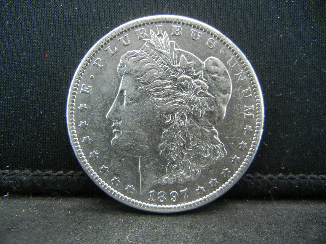 1897 O Morgan Dollar AU/BU Key date Rare in high (1 of 2)