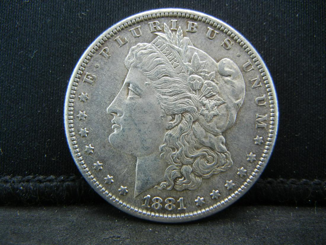 1881 S Morgan Dollar AU/BU (1 of 2)