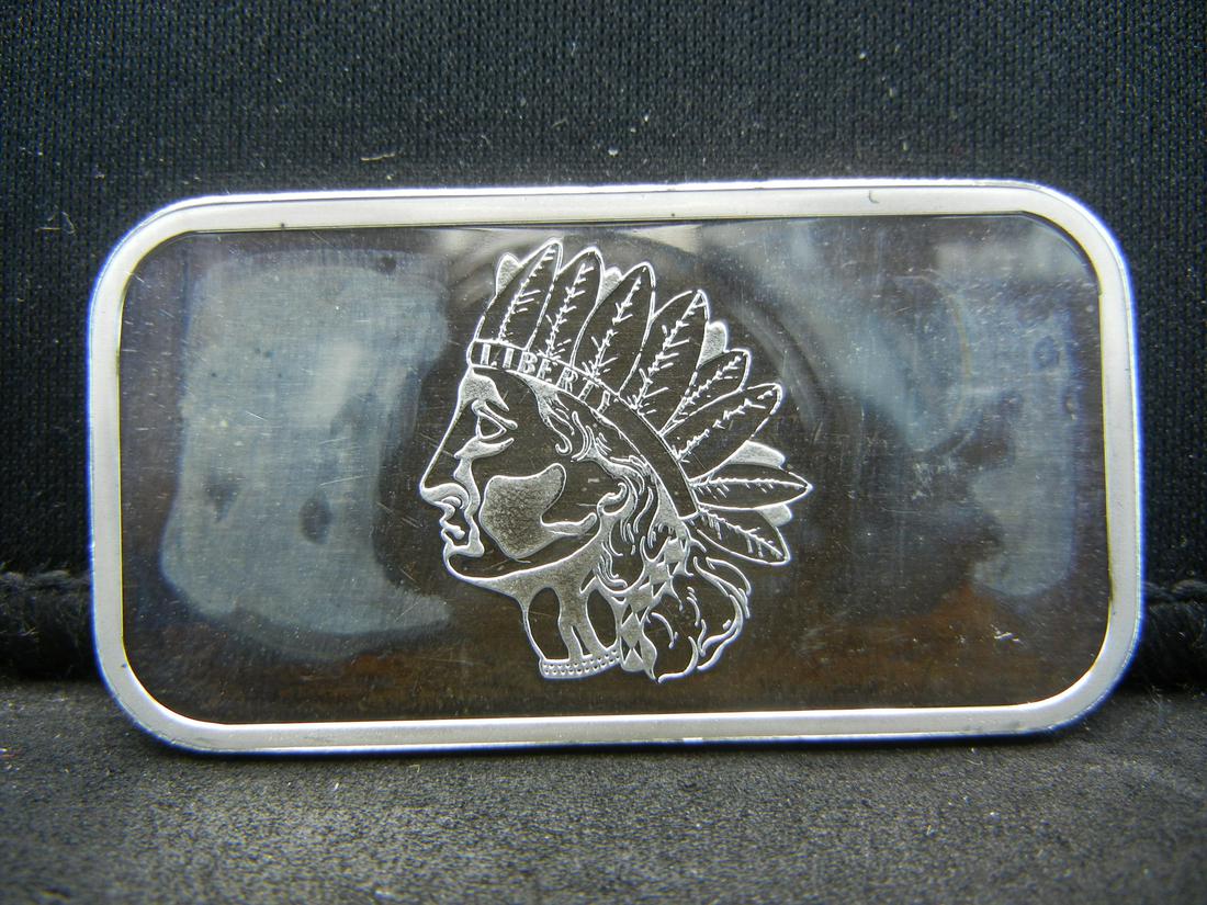 1 oz .999 Silver Art Bar Washington Mint (1 of 2)