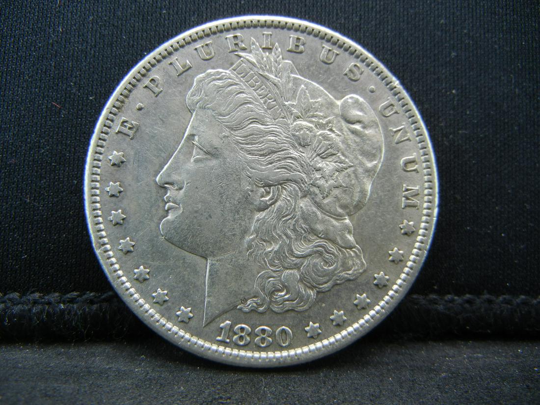 1880 S Morgan Dollar AU/BU (1 of 2)