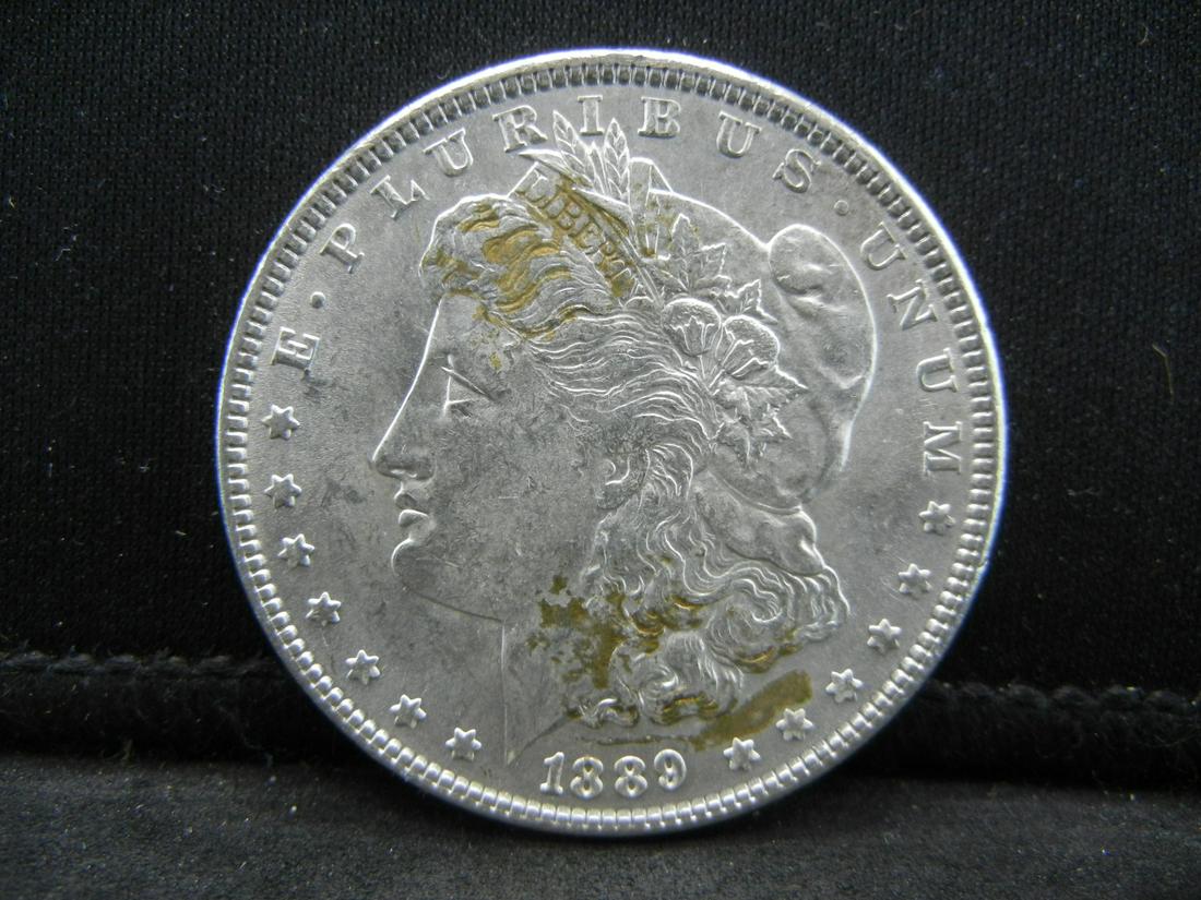 1889 Morgan Dollar CH BU+ Cool Toning (1 of 2)