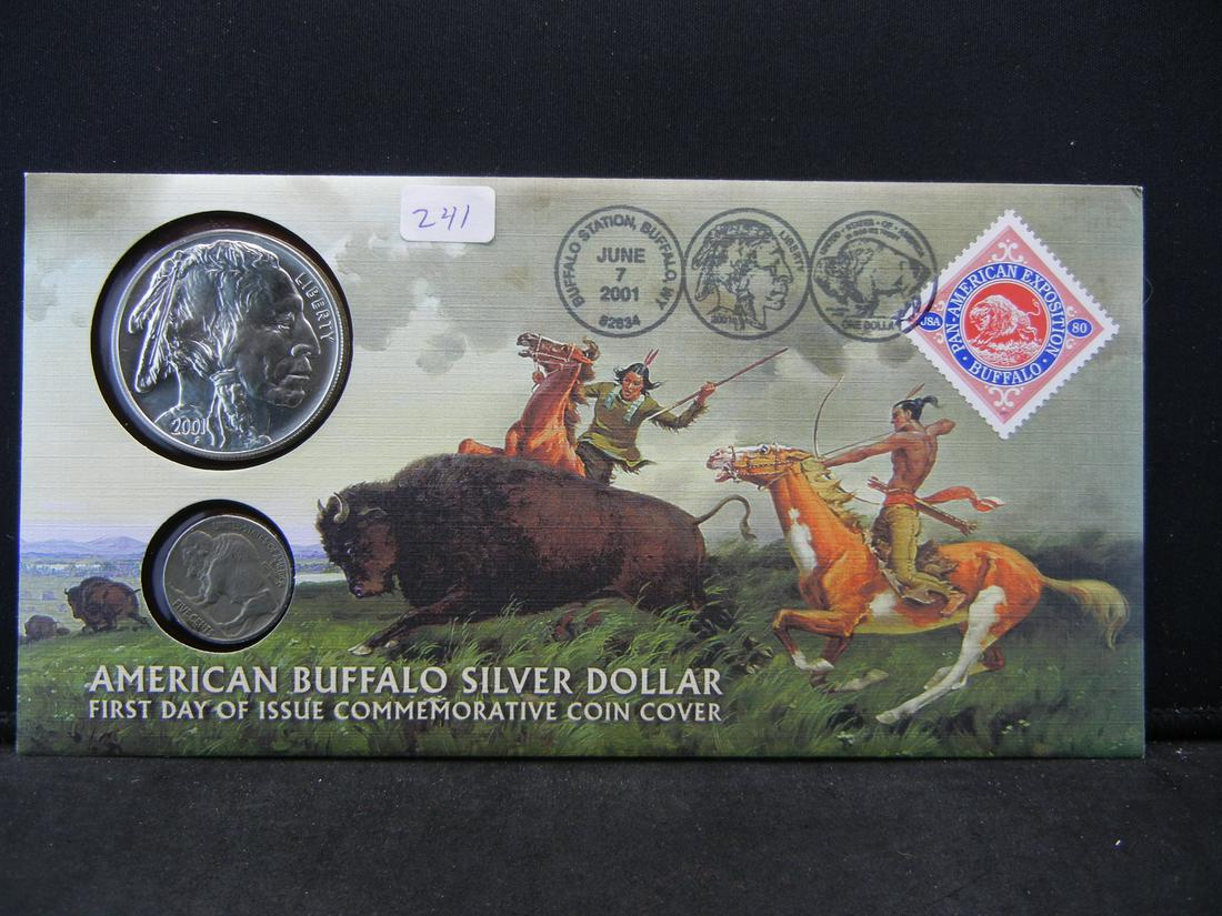 2001 Buffalo Silver Dollar Gem BU+++ With a Buffalo (1 of 5)