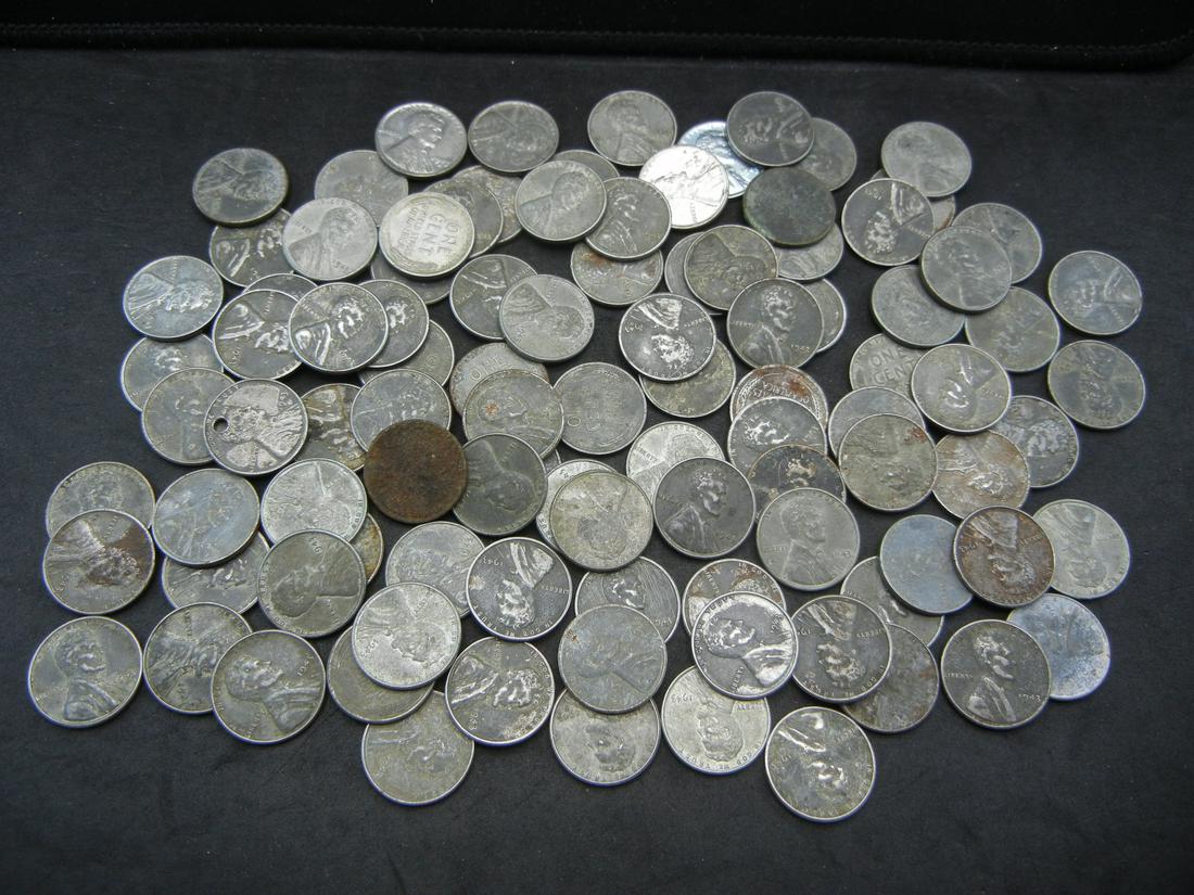 (100) Steel Wheat Cents in a Bag Nice Quality (1 of 5)