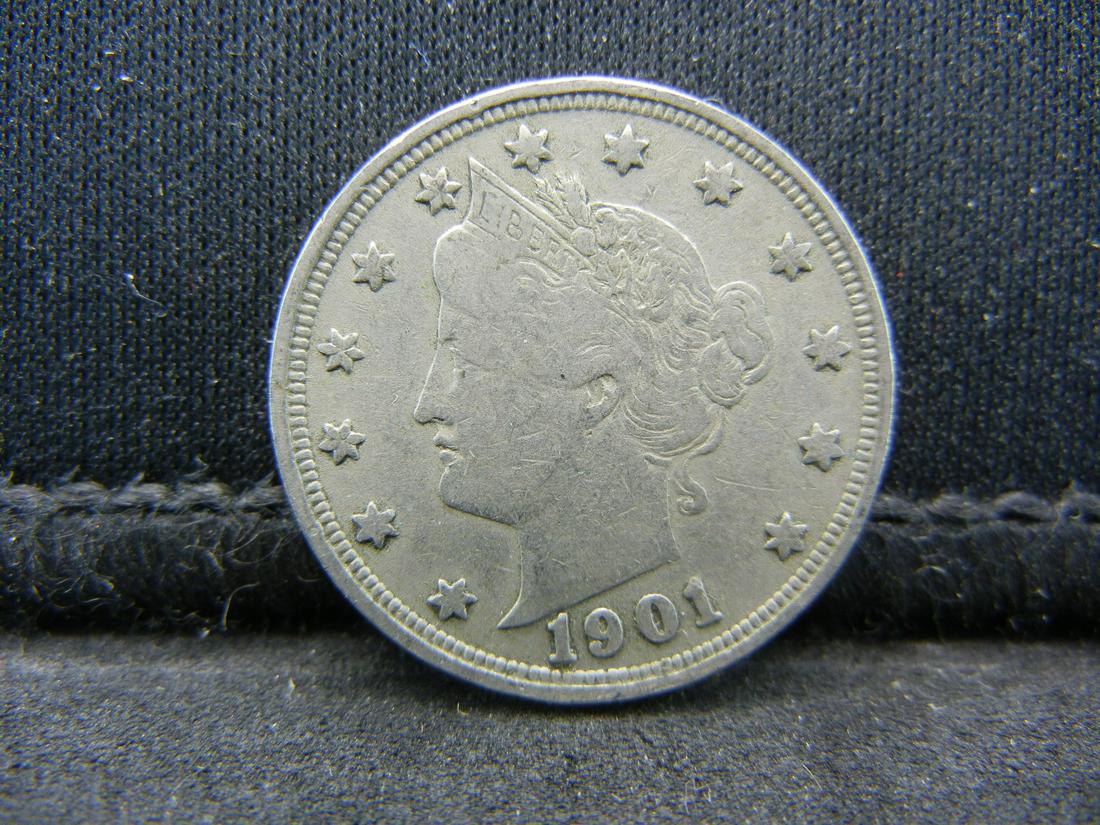 1901 Liberty Nickel VF/XF (1 of 2)