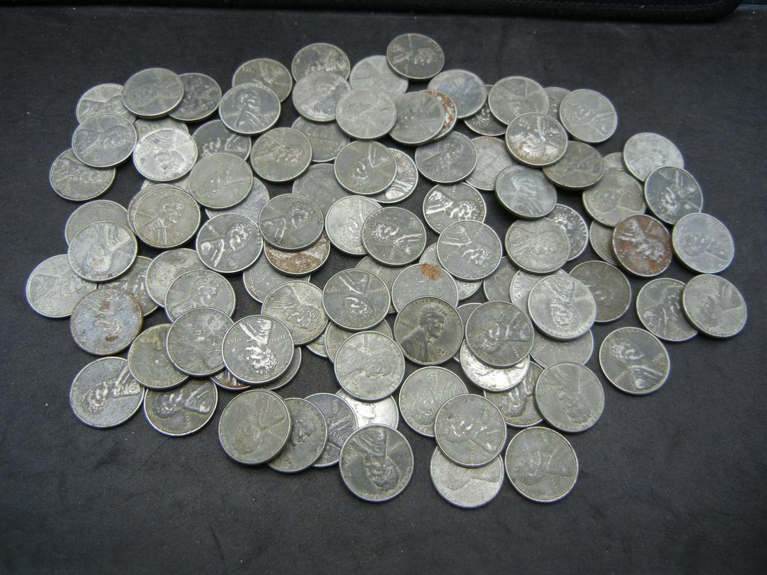 (100) Steel Wheat Cents in a Bag Nice Quality (1 of 5)