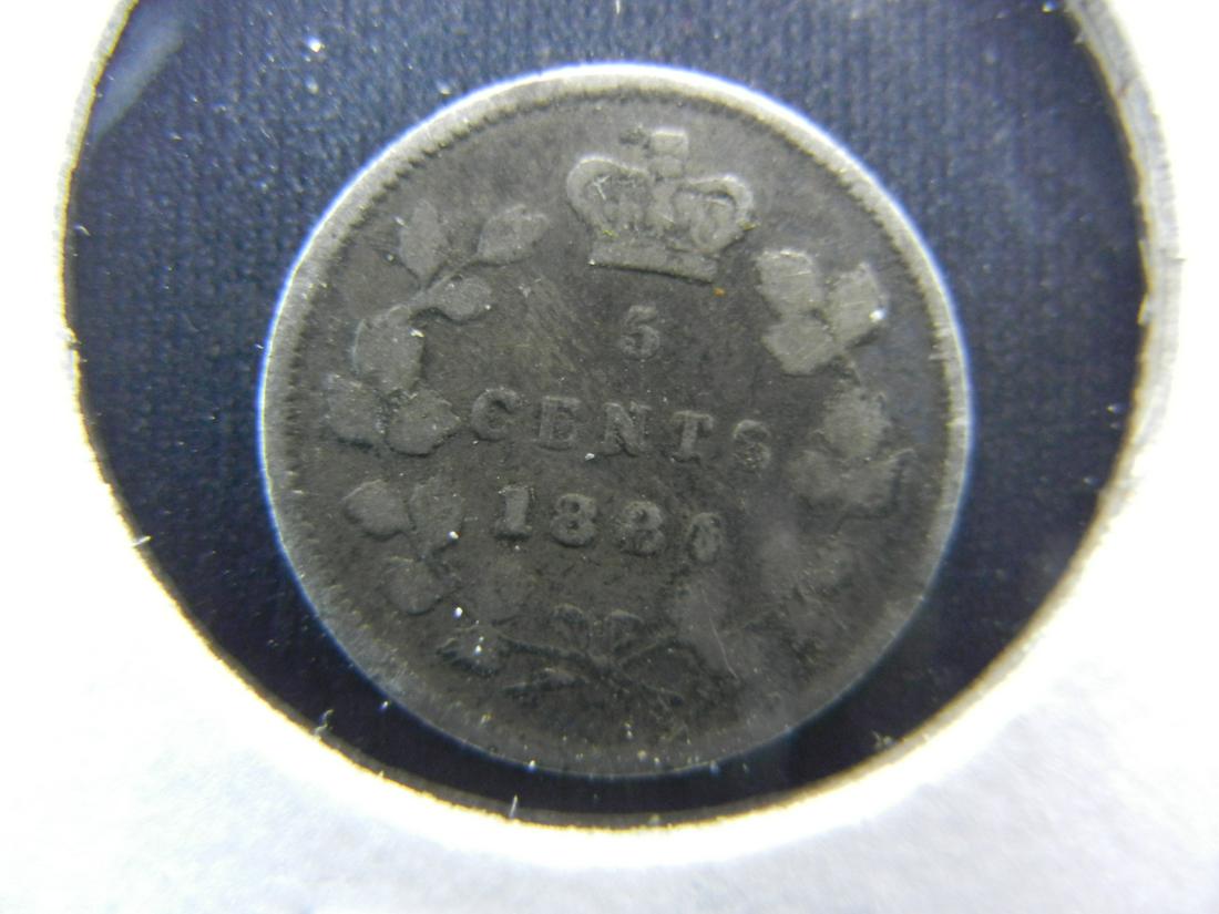 1886 Canada 5 Cent Piece (1 of 3)
