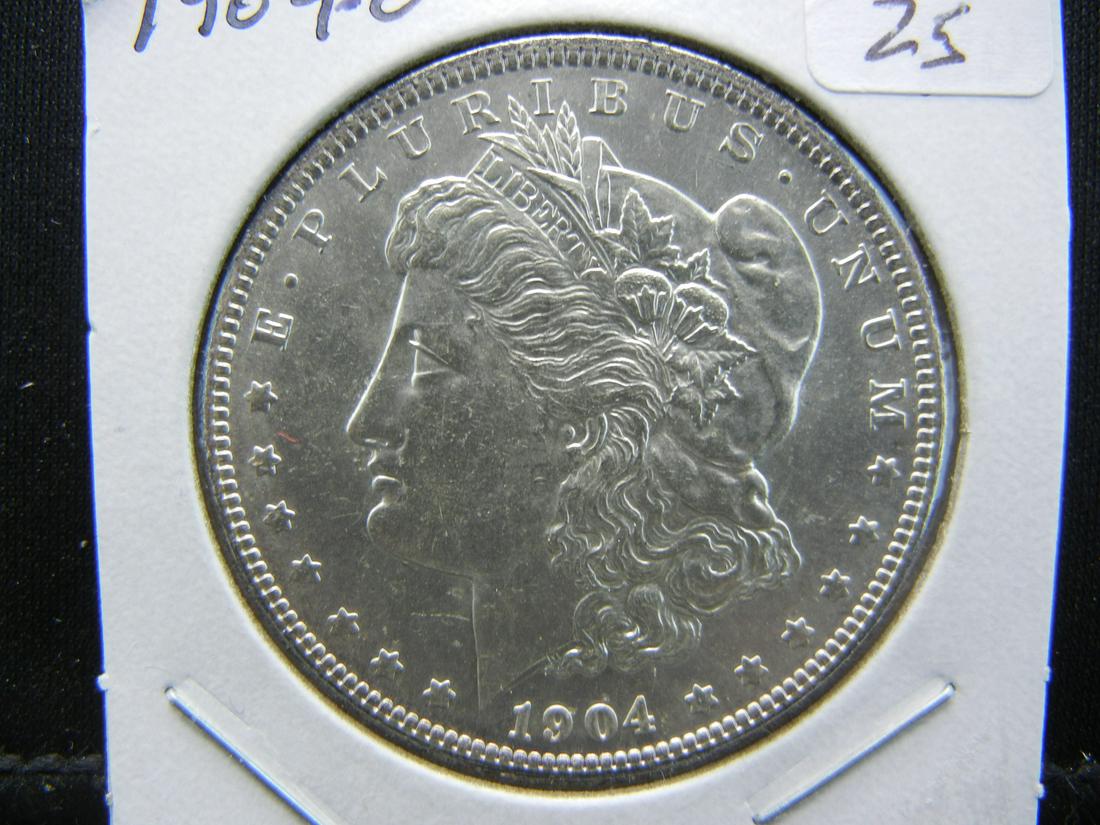 1904-O Morgan Dollar.  Choice Brilliant Uncirculated (1 of 3)