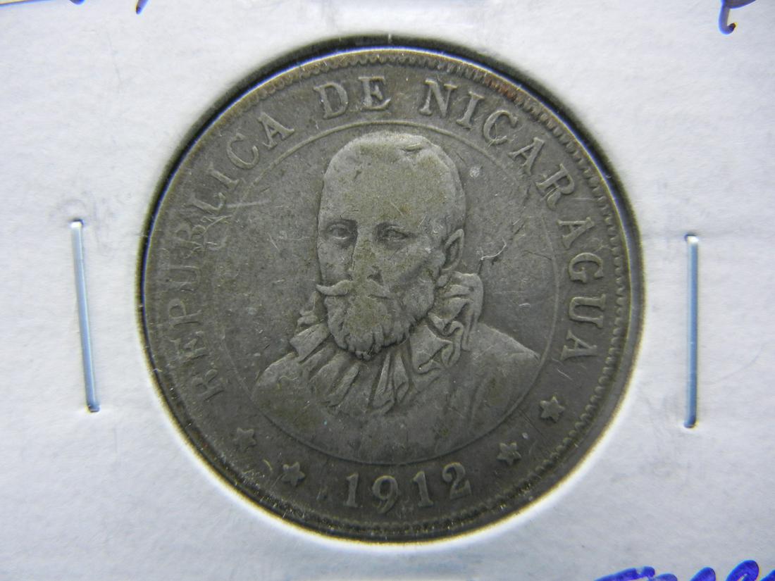 1912-H Nicaraga 25 Centavos. Scarce Date (1 of 4)
