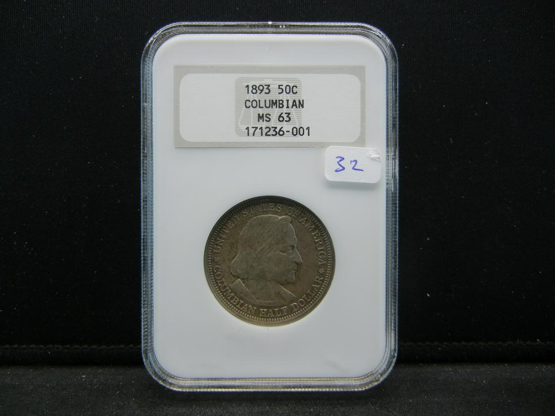 1893 Columbian Half.  MS 63 in very early NGC holder. (1 of 4)