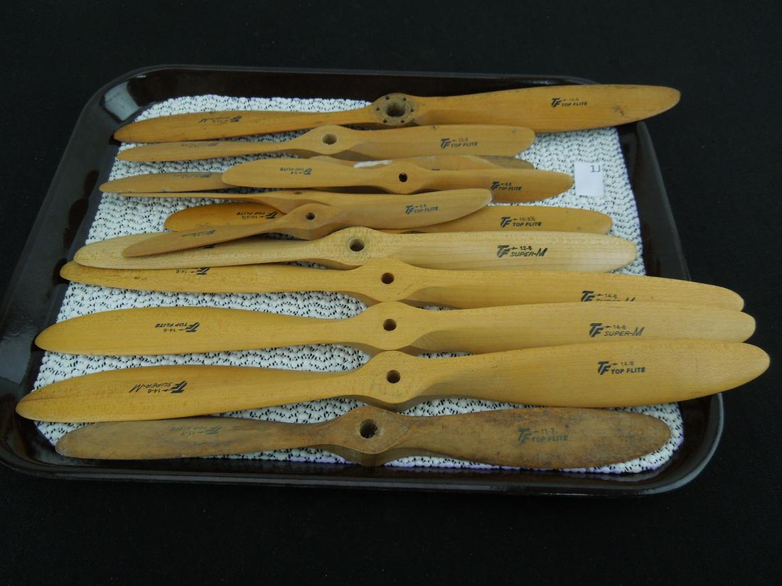 Wood Top Flite Model Airplane Propllers 14-6, 8-6,12-5: Wood Top Flite Model Airplane Propllers 14-6, 8-6,12-5 and others