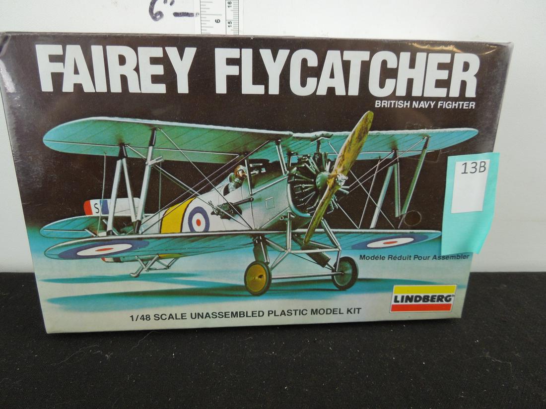 Lindberg Fairey Flycatcher British Navy Fighter 1/48: Lindberg Fairey Flycatcher British Navy Fighter 1/48 Scale Model Kit in Original Plastic Wrapper