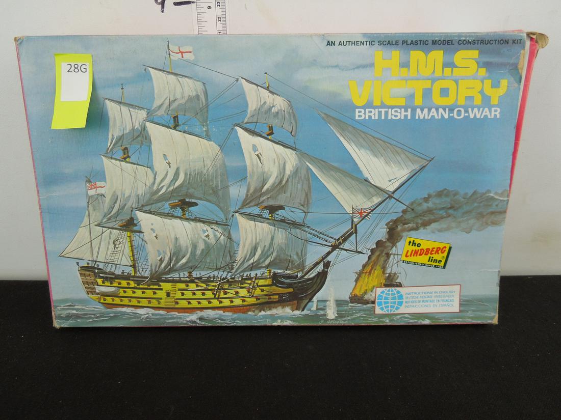 Lindberg Line H.M. S. Victory Britissh Man-O-War Ship: Lindberg Line H.M. S. Victory Britissh Man-O-War Ship Model