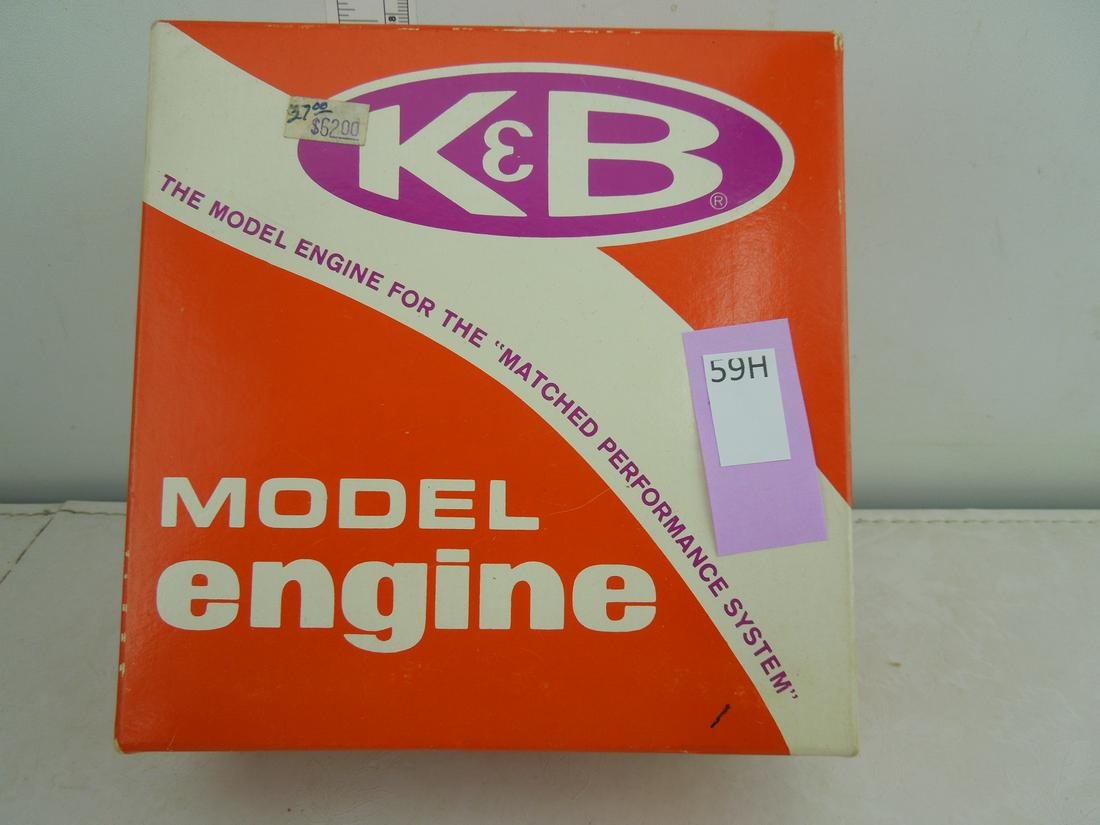 NIB K. & B. No. 5600 R/C Sport .20 Model Engine w/: NIB K. & B. No. 5600 R/C Sport .20 Model Engine w/ original box and muffler