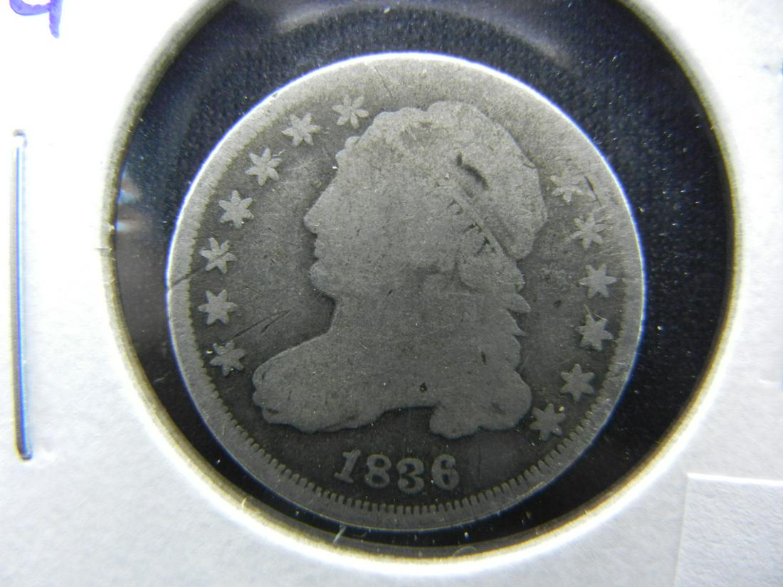 1836 Bust Dime.  Good. (1 of 3)