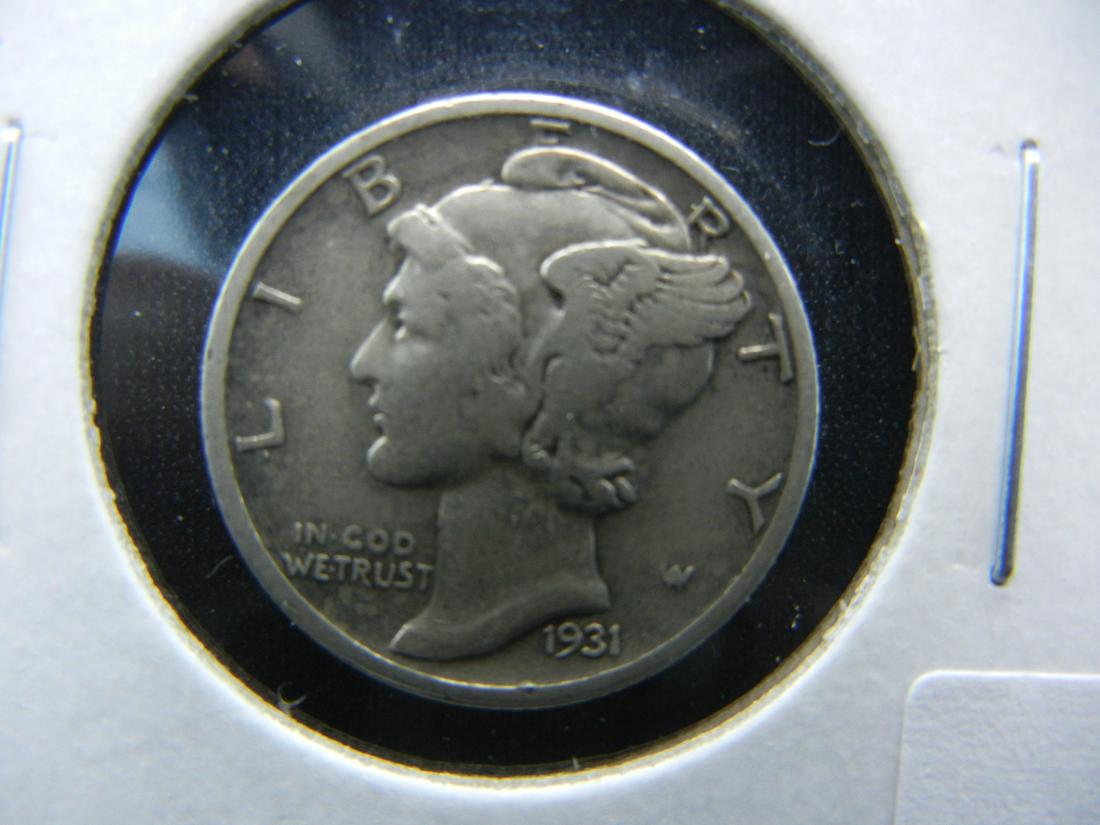 1931-S Mercury Dime.  VF. (1 of 3)
