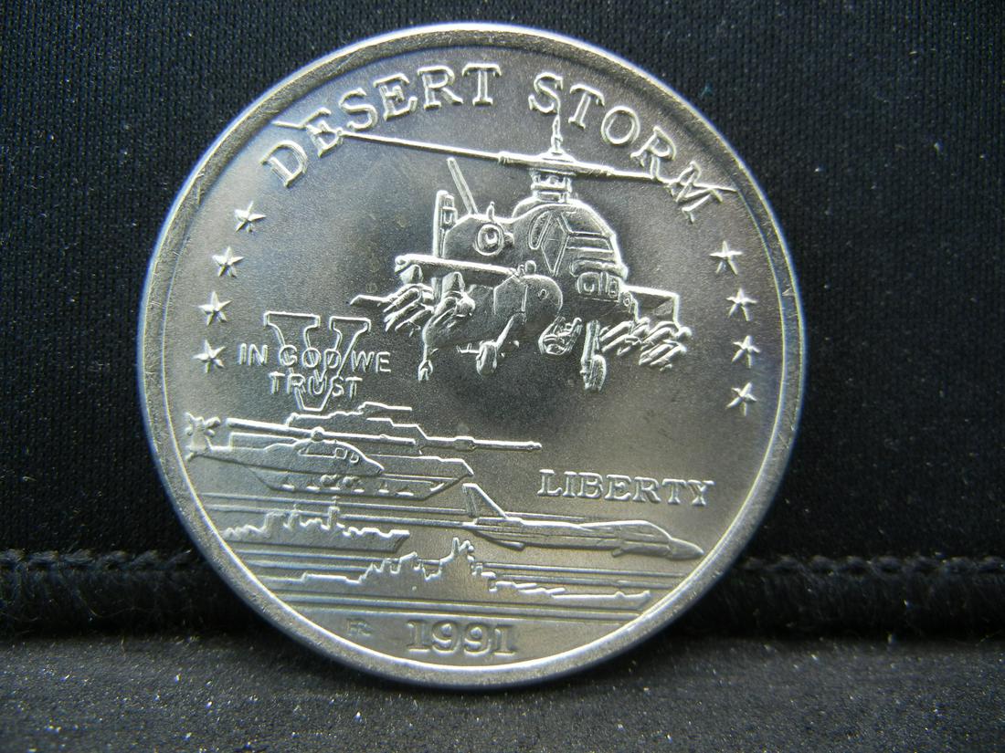 1991 Desert Storm $5.00.  AH-64 Apache Attack (1 of 2)