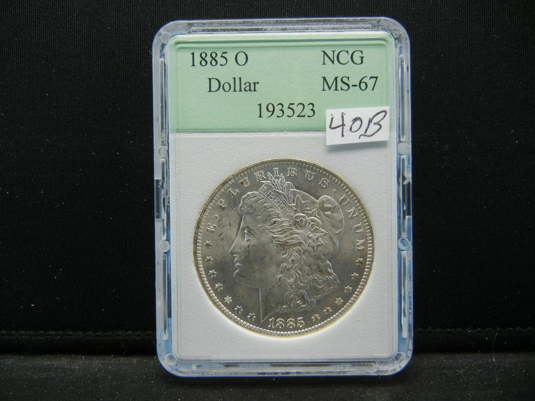 1885-O Morgan Silver Dollar. NCG MS67 (1 of 4)