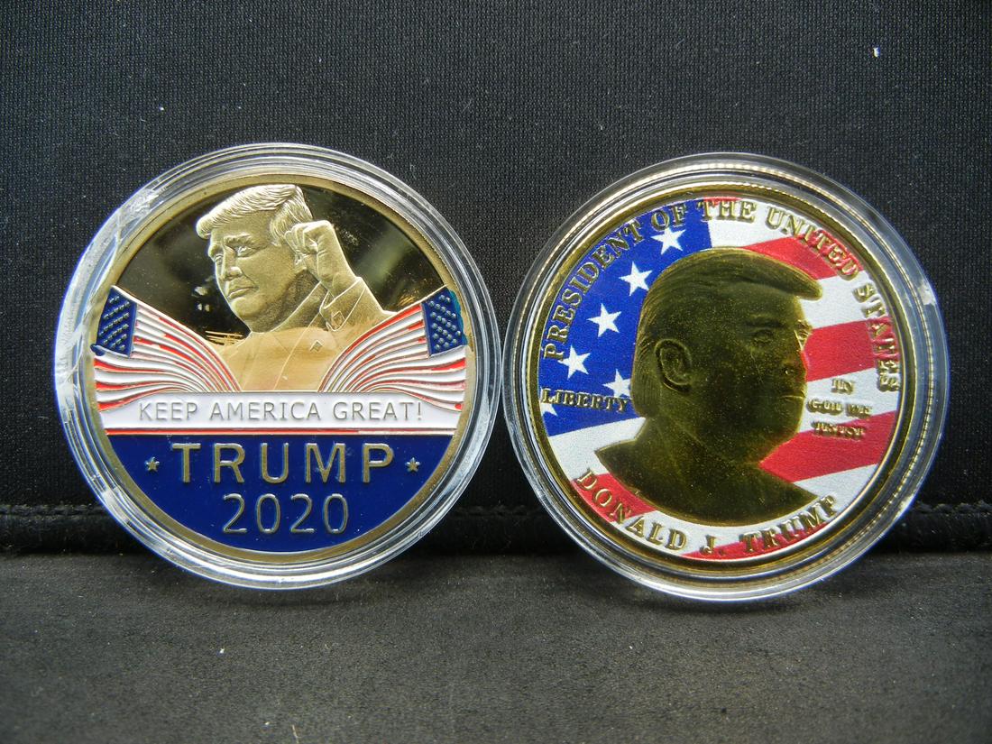 2-TRUMP, (2020 & PRESIDENT OF THE US), Encapsulated For (1 of 3)