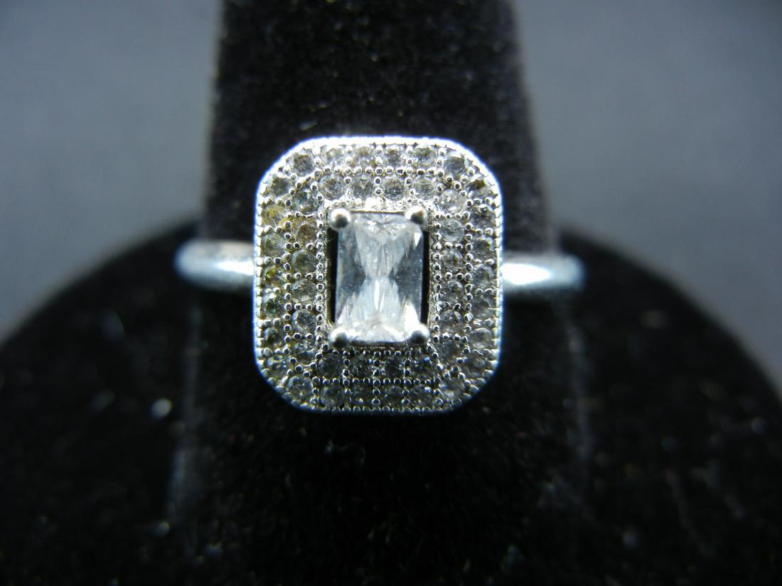 Sterling Silver Wedding ring. Sz 9 (1 of 3)