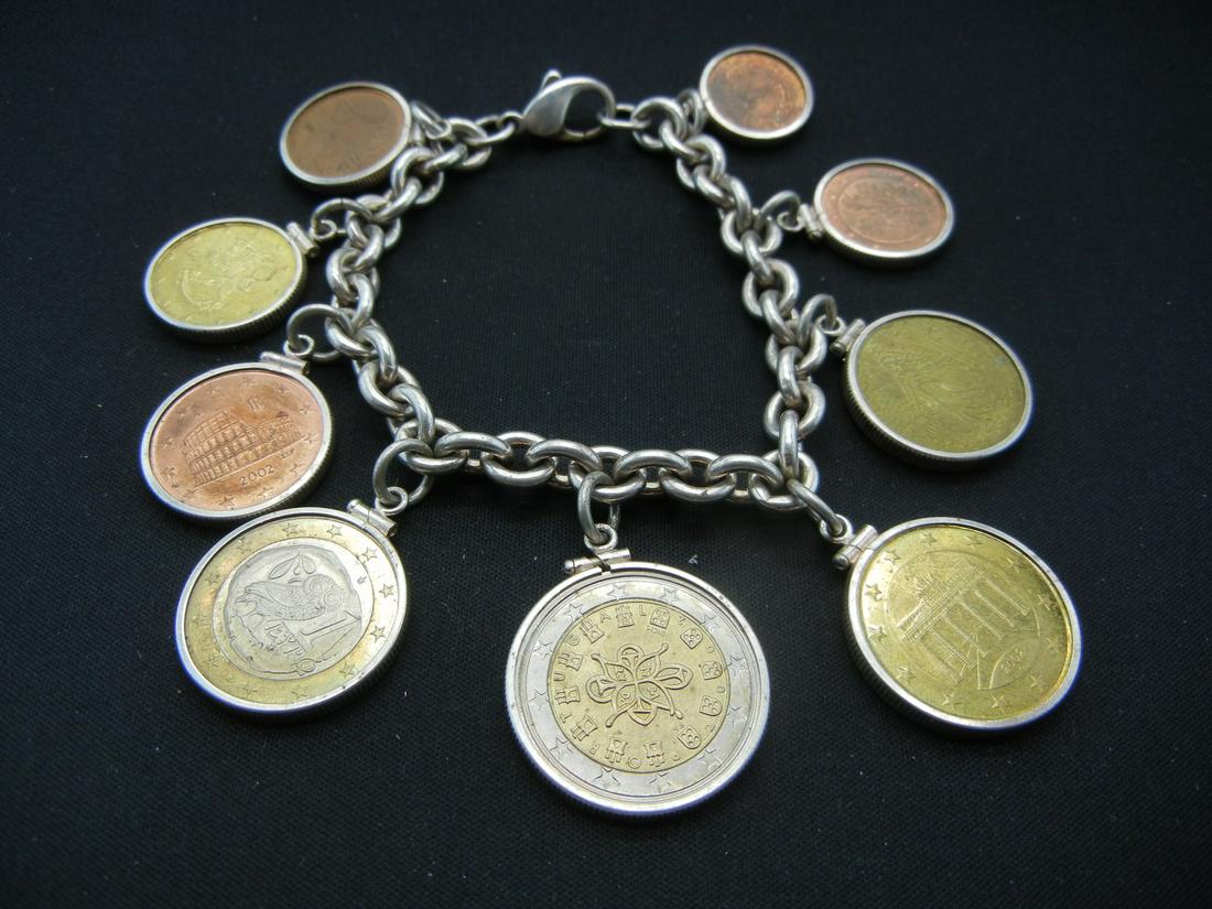Silver EURO Bracelet. Over 3.5 Euros. VERY HEAVY!!!! (1 of 5)