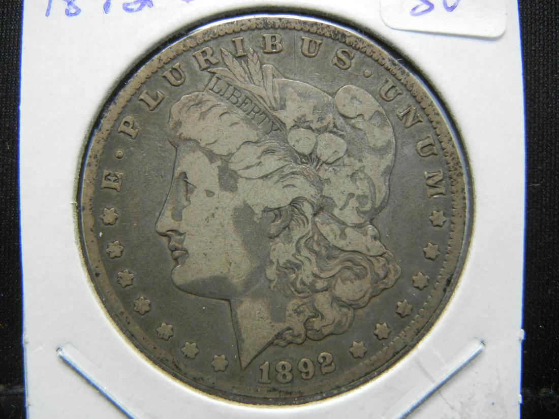 1892-O Morgan Silver Dollar. Ice. Fine. Better (1 of 3)