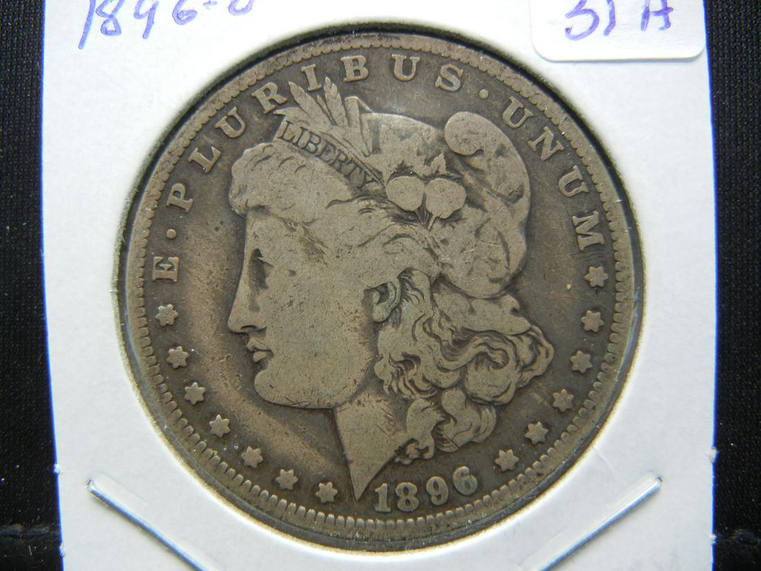 1896-O Morgan Silver Dollar. Nice Very Good (1 of 3)