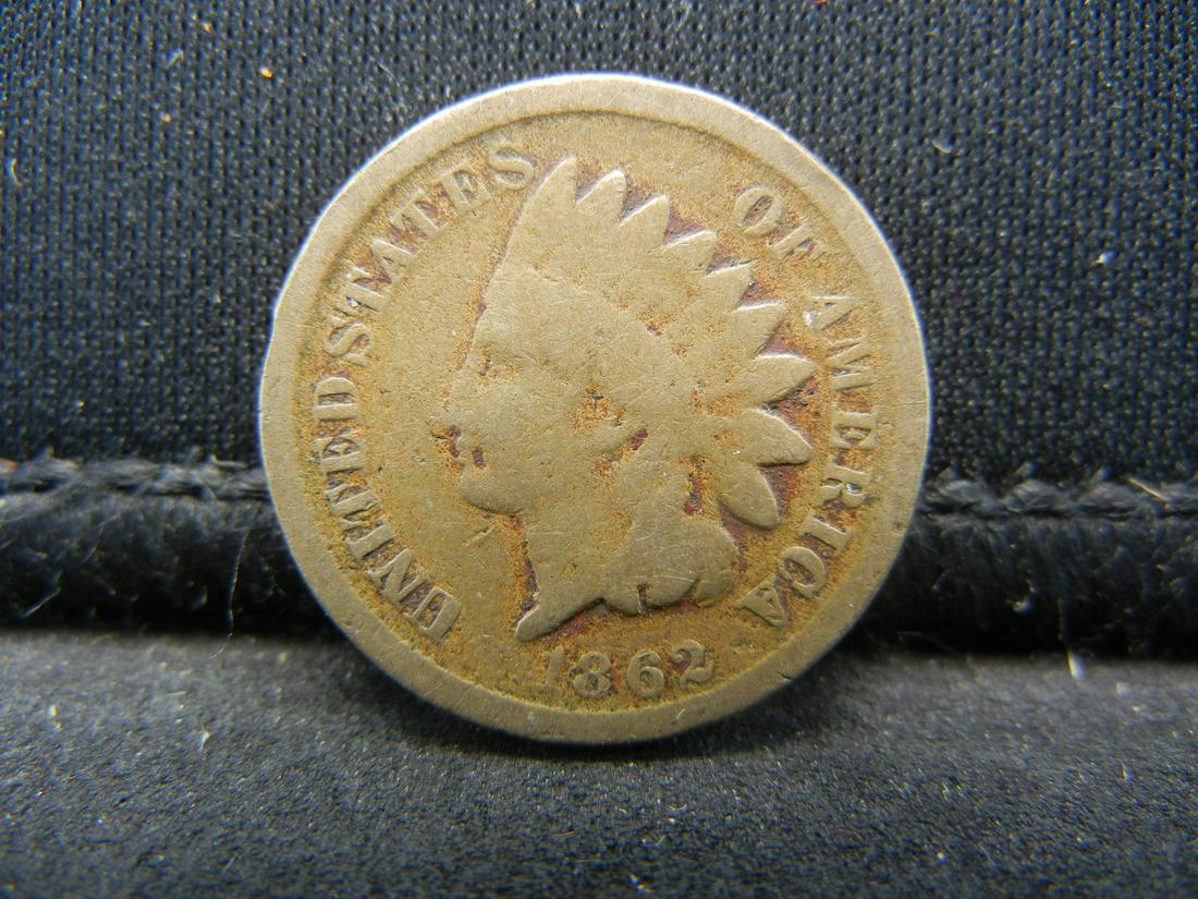 1862 Copper Nickel Indian Head Cent.  Civil War Year. (1 of 2)