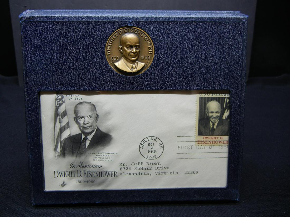 (RARE) DWIGHT D. EISENHOWER DISPLAY CASE, UNCIRCULATED (1 of 4)