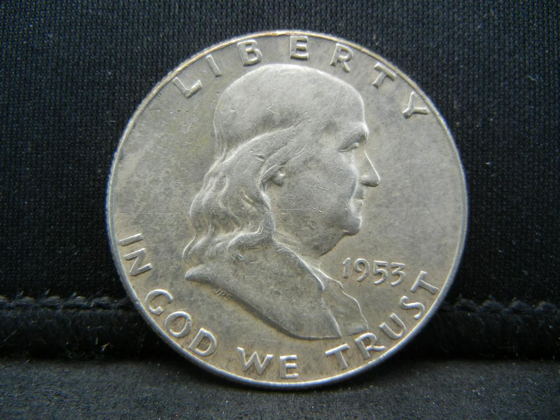 1953 Franklin Half Dollar XF/AU (1 of 2)