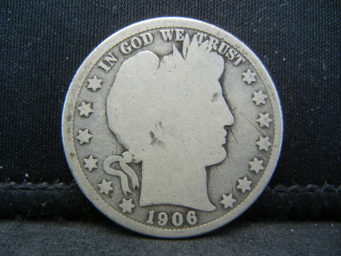 1906 O Barber Half Dollar Good (1 of 2)