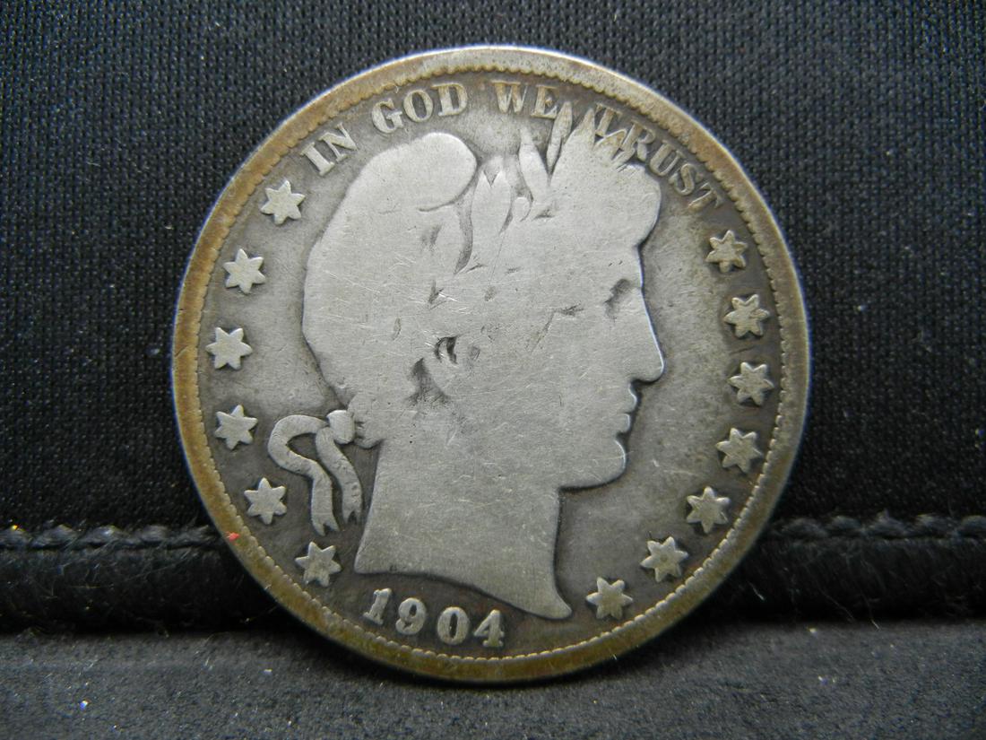 1904 S Barber Half Dollar VG Semi Key Date (1 of 2)