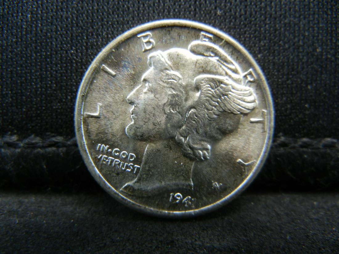 1941 Mercury Dime GEM BU Blast White (1 of 2)