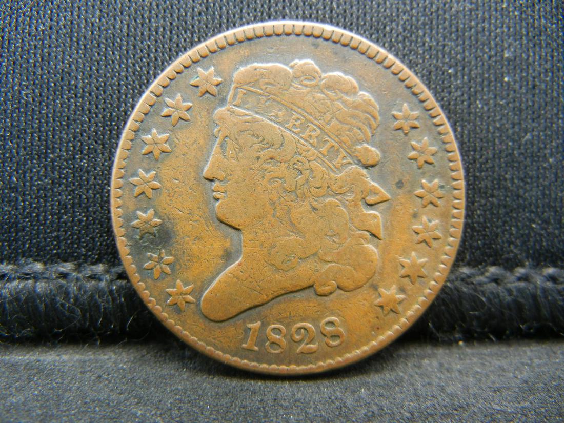 1828 Classic Head Half Cent VF (1 of 2)
