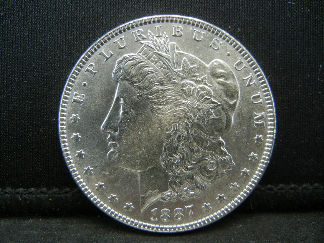 1887 Morgan Dollar CH BU Blast White (1 of 2)