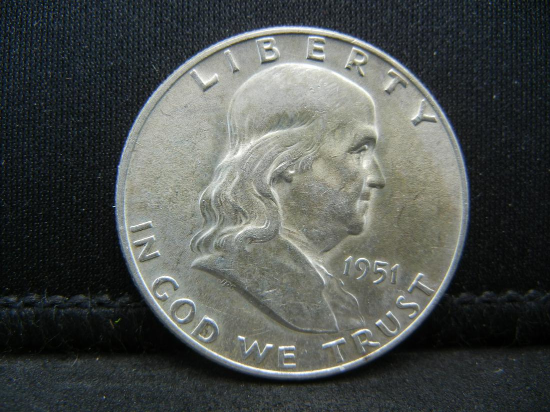 1951 D Franklin Half Dollar CH BU (1 of 2)