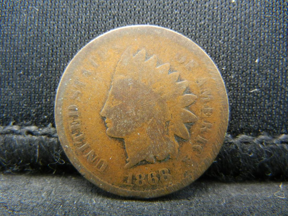 1868 Indian Cent Good Key Date Nice Color (1 of 2)