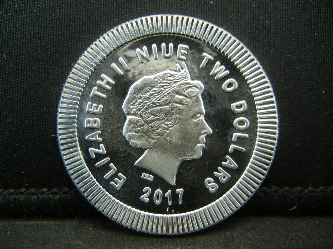 2017 Niue Two Dollars One Ounce .999 Silver (1 of 2)