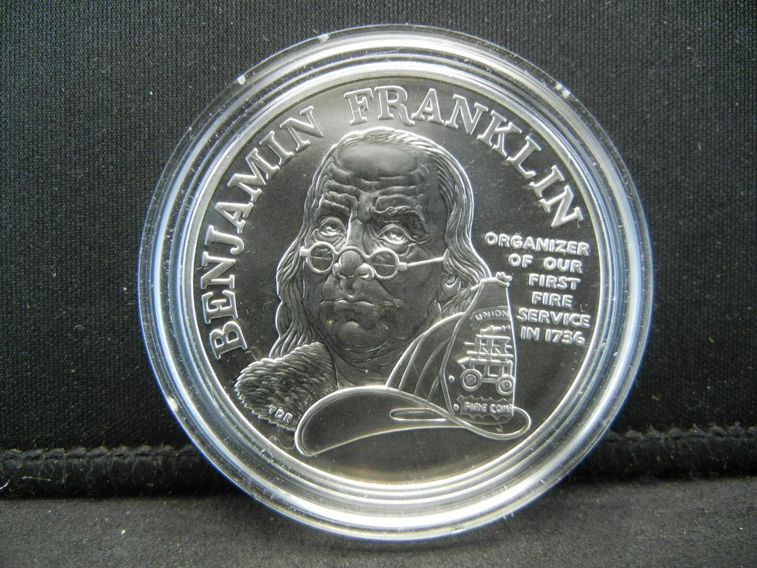 Ben Franklin One Ounce Silver Round (1 of 2)
