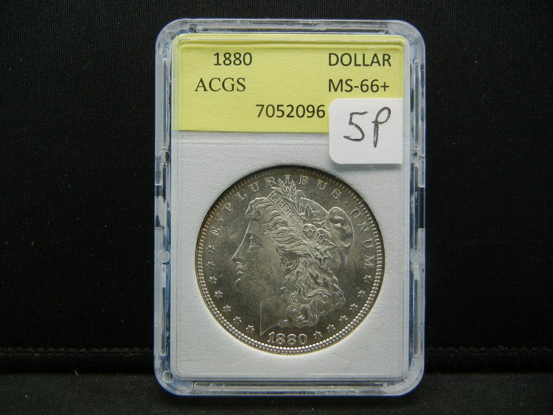 1880 Morgan Dollar ACGS MS66+ (1 of 4)