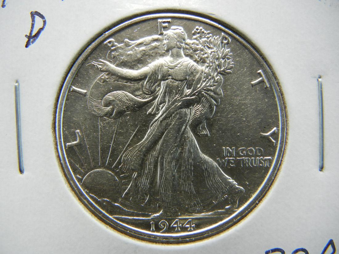 1944 D Walking Liberty Half Dollar High Grade (1 of 3)